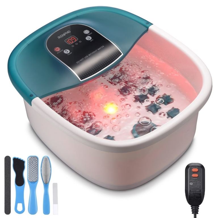 RENPHO Foot Spa Massager with Heat and Bubbles – New