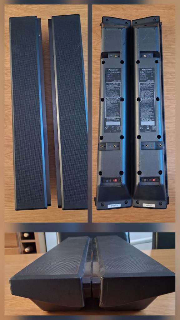 Pair Of Panasonic Speakers TV or Hi Fi - Model TY-SP42P8W-K