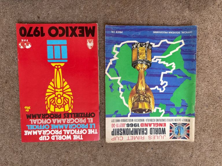 Vintage 1966 & 1970 World Cup Official Programmes – Good Condition