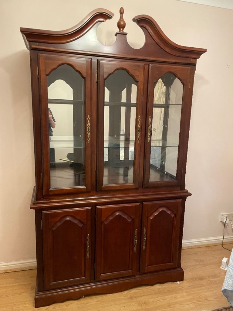 FREE Large Wooden Display Cabinet – Good Condition
