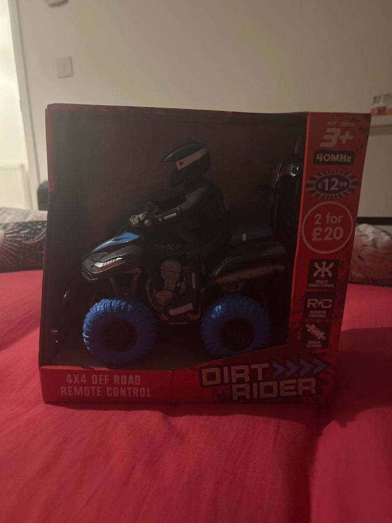 DIRT RIDER 4x4 Off Road Remote Control Quad Bike Toy – New in Box