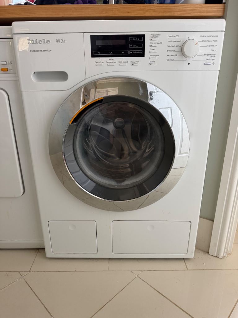 Miele W1 Washing Machine - White, Good Condition