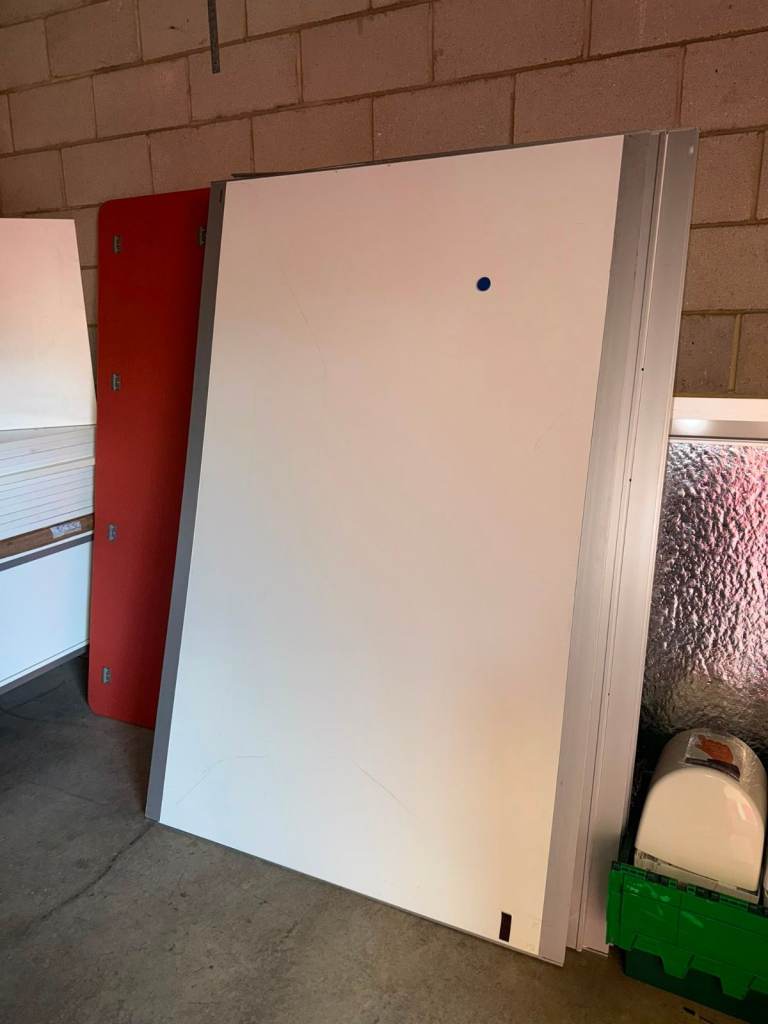 Large White Magnetic Dry Wipe Board - Good Condition