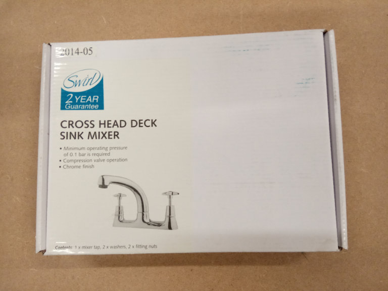 Kitchen Sink Cross Head Deck Mixer