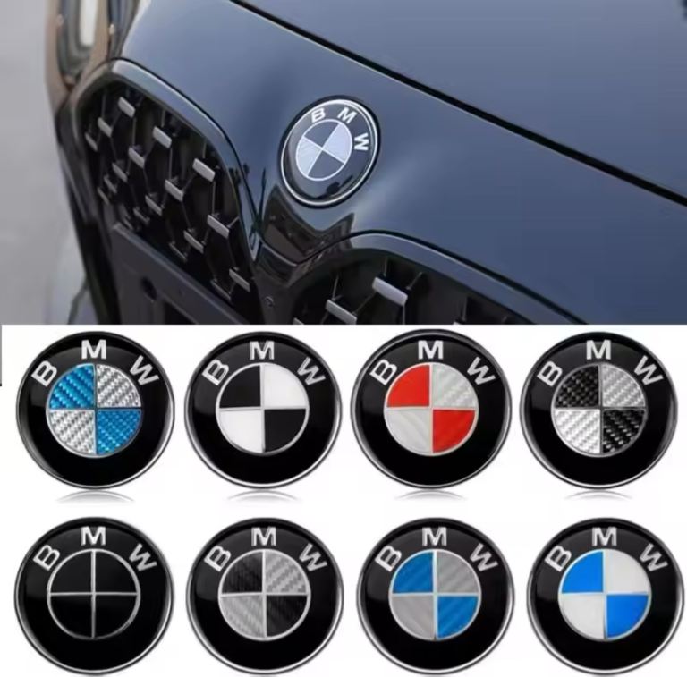 Bmw bonnet badge or boot badge 82mm or 74mm steering badge 45mm