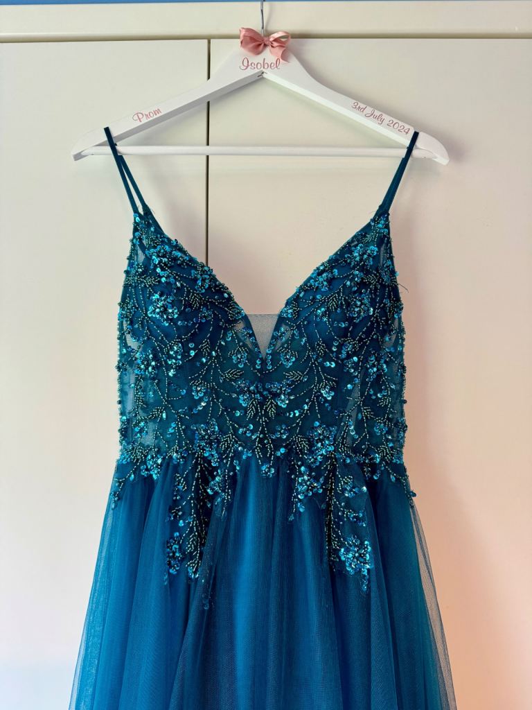 image for Denver prom dress size 8 in teal 