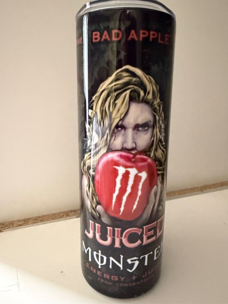 New Monster Energy "Bad Apple" Tumbler with Lid