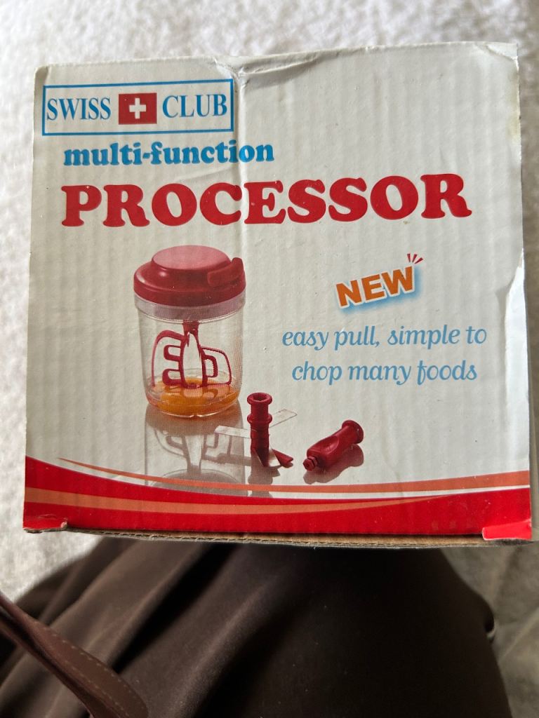 NEW Swiss Club Multi-Function Food Processor - 600ml