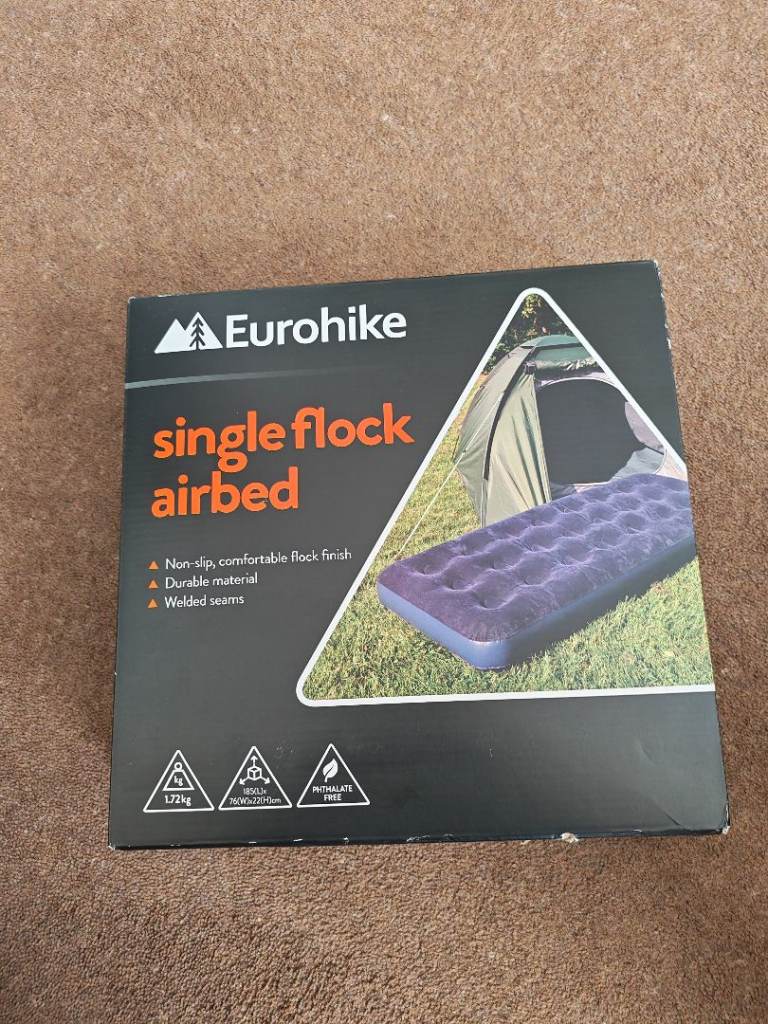 Eurohike Single Flock Airbed – Brand New in Box