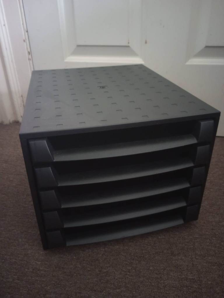 3x Exacompta Drawer Unit Big Box with 5 A4 Trays Drawers in very good condition