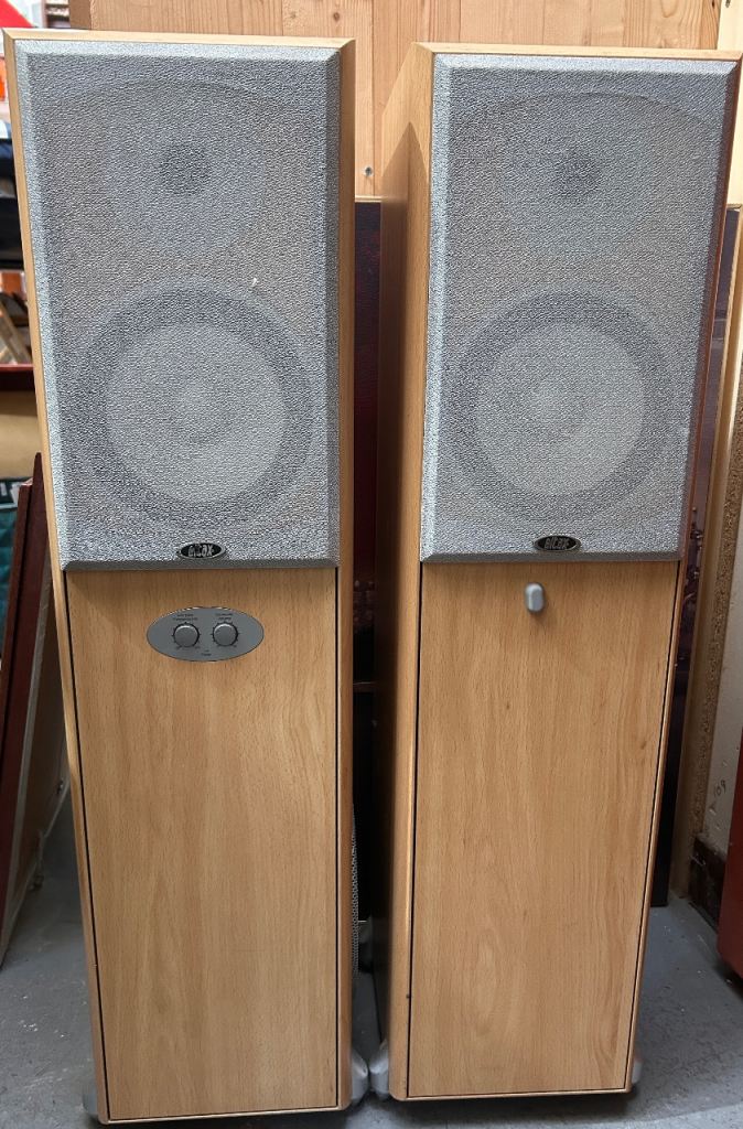 Pair of Eltax Evolution Power Tower Floor Standing Speakers