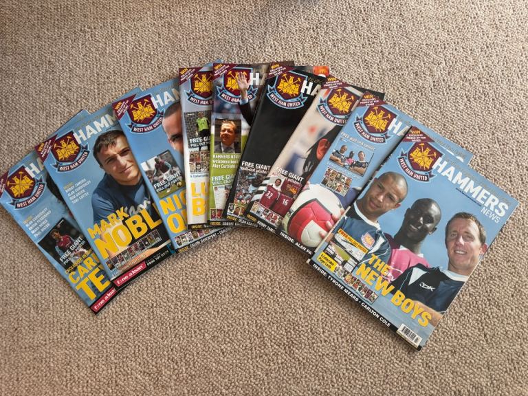 West Ham - Hammers Magazines