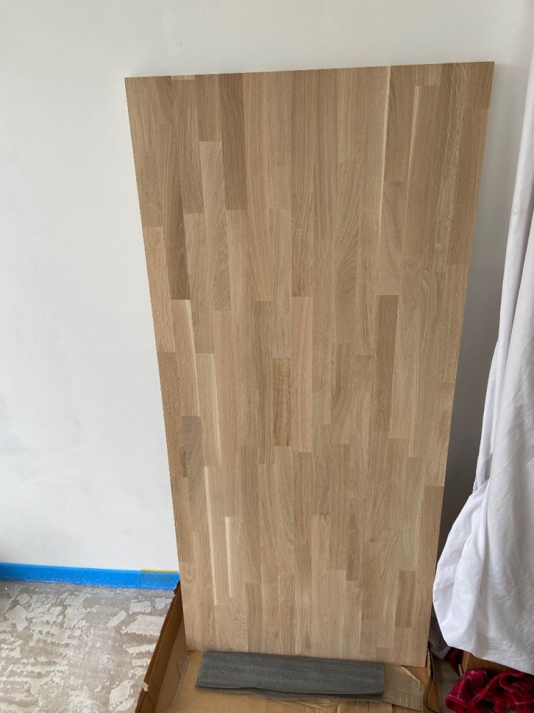 New Solid Oak Block Worktop / Table Top - Unused
