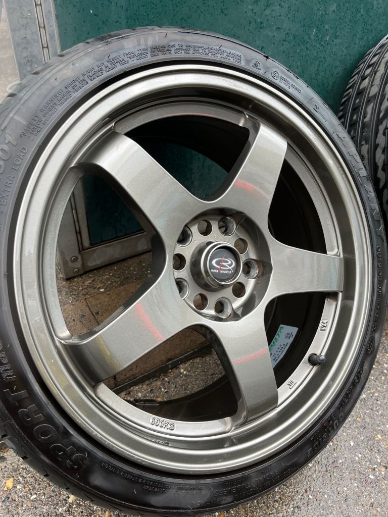 17 inch bronze rota gtr wheels