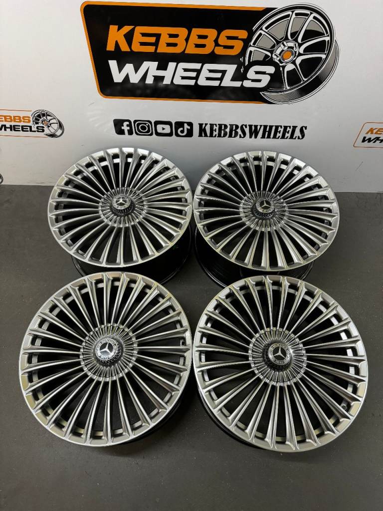 19" MERCEDES 2025 MAYBACH TURBINE TWIST STYLE ALLOY WHEELS C CLASS E CLASS S CLASS CLA A CLASS