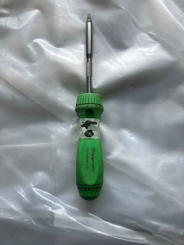 Snap-on Screwdriver with Interchangeable Bits – Good Condition