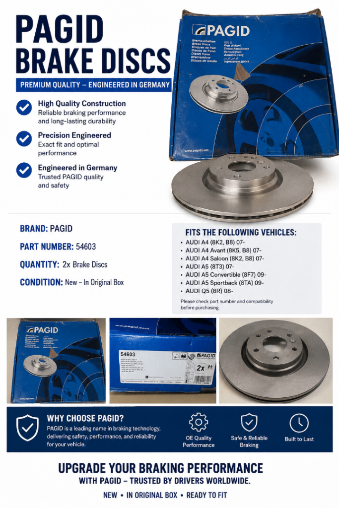 Pagid Brake Discs - Brand New