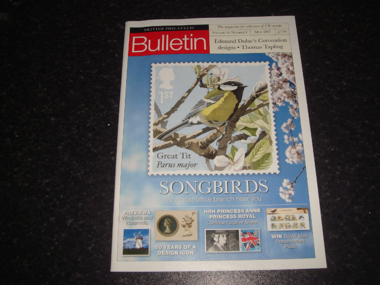 Royal Mail Philatelic Bulletin - May 2017 - used very great condition, post or collection