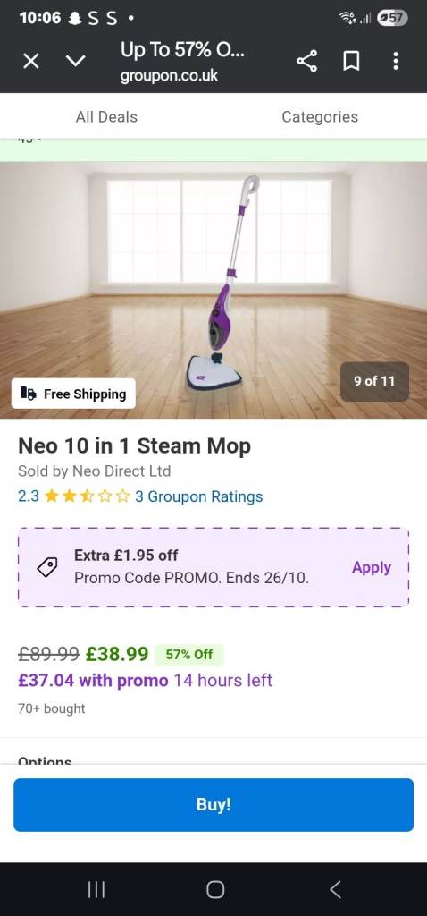 New Neo Steam Mop