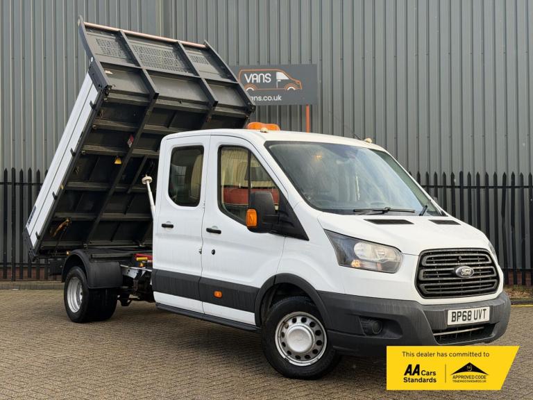 2018 Ford Transit 2.0 350 EcoBlue 1-Way Double Tipper Double Cab 4dr Diesel Manual RWD L3 Eur Tip...