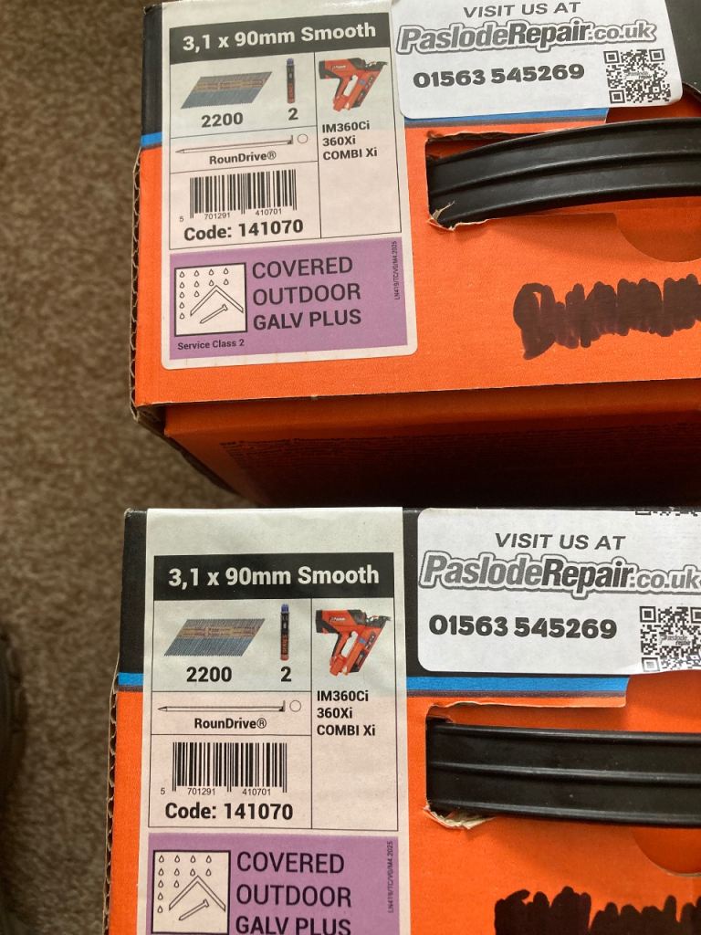 Paslode 3.1 x 90mm Smooth RounDrive Nails - Covered Outdoor Galv Plus