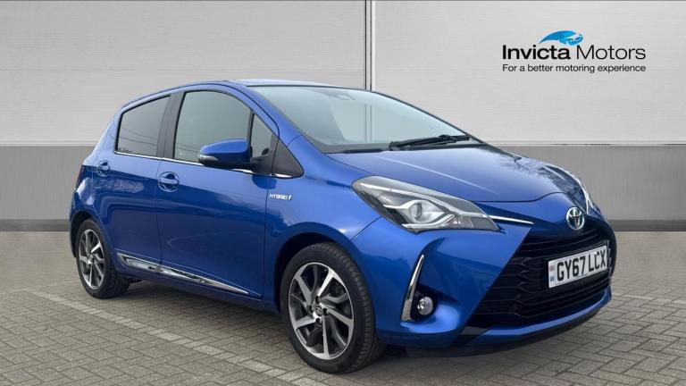 2017 Toyota Yaris 1.5 Hybrid Excel 5dr CVT Auto in Electric Blue Met Hybrid