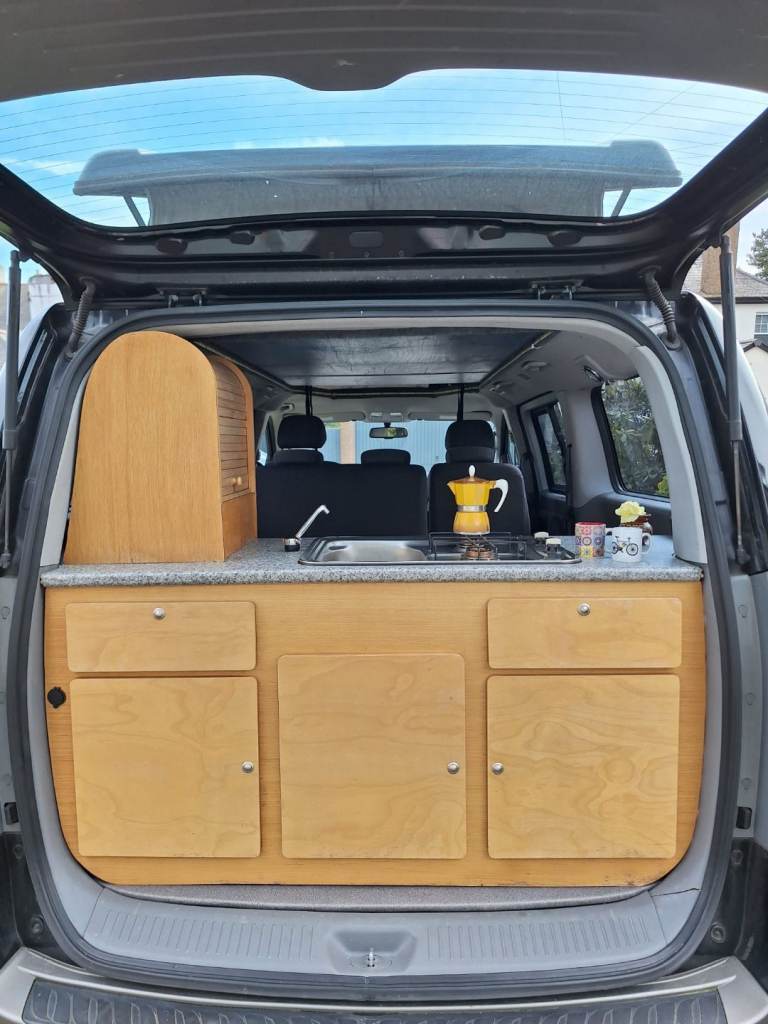 Bespoke family camper with fabulous rear kitchen