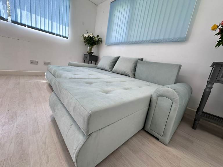 Corner Storage Sofa Bed ~ Grey L Shape Sofa Bed Fast Delivery