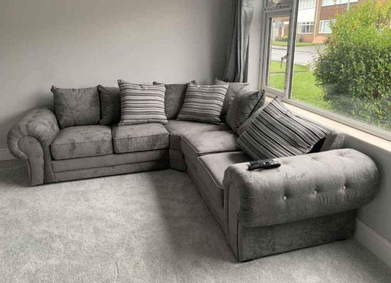 Luxury Chesterfield Verona L Shape Corner Sofa & 3+2 Seater Sofa Set with cushions 🚚 ASAP Delivery 