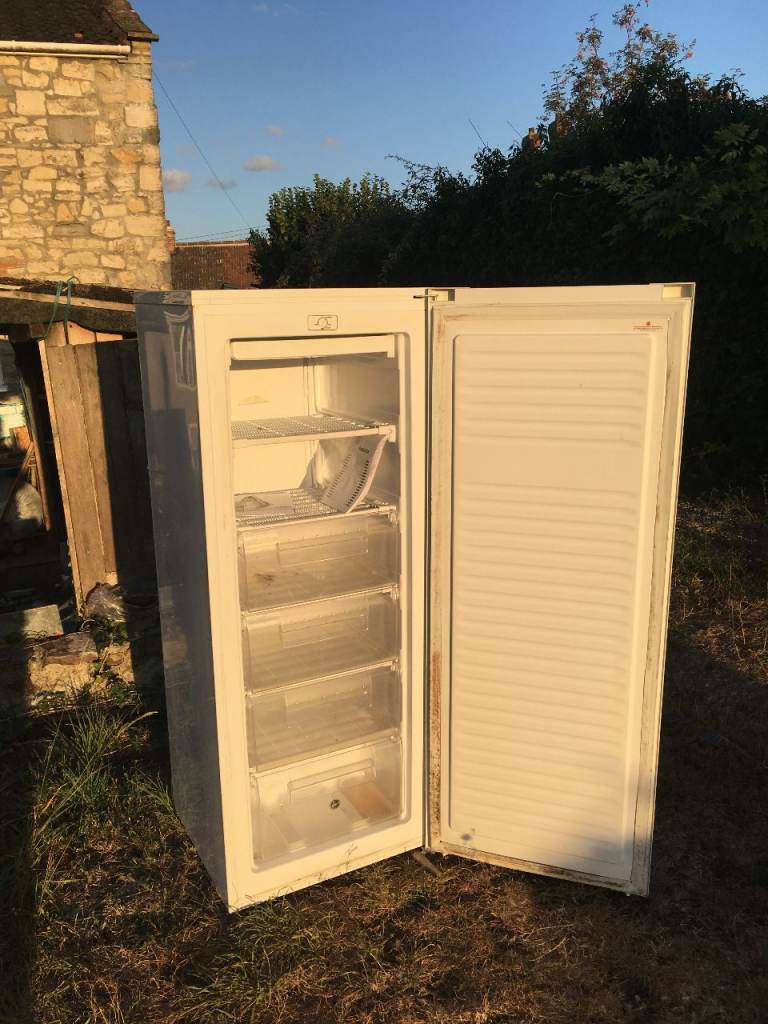 White Freestanding Freezer - Fair Condition