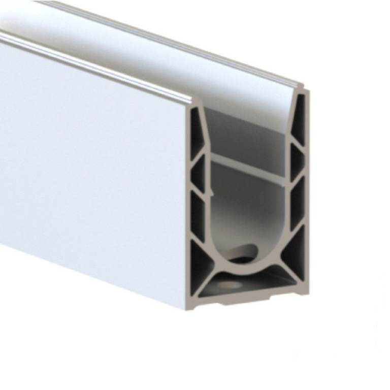 BALUSTRADE FRAMELESS GLAZING BASE RAIL 2500MM LONG (SABCO)