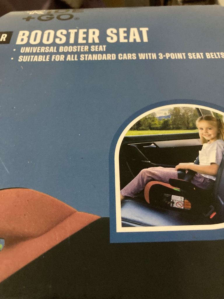 New Car Booster Seat – Pink and Black