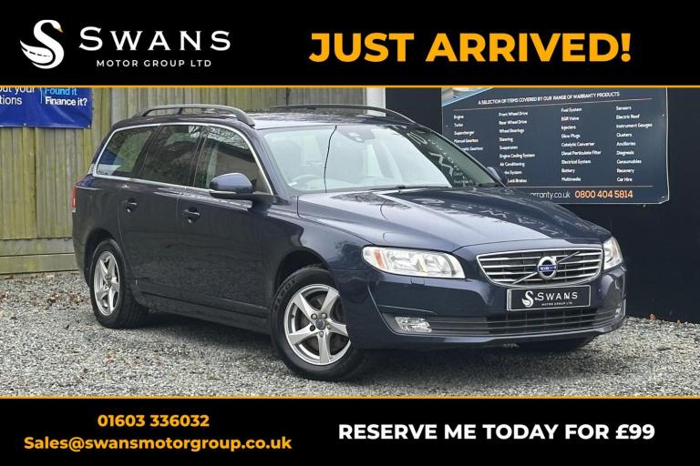 VOLVO V70 2.0 Business Edition D3 (136hp) Blue Auto Diesel 2015
