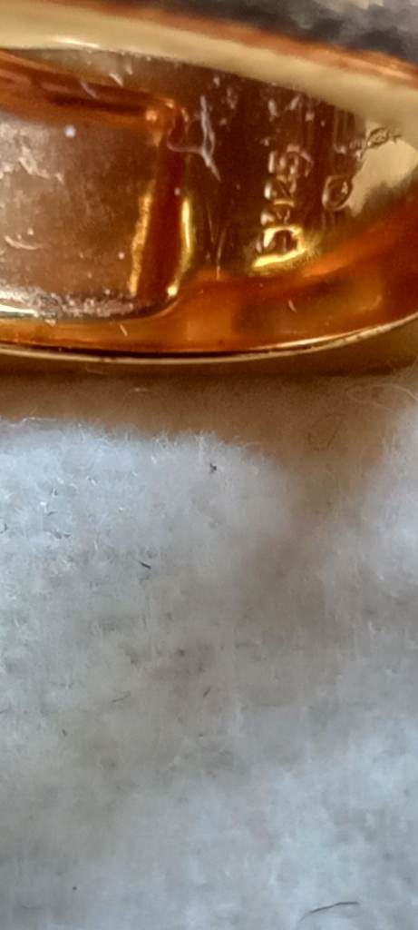 Sterling Silver And 18ct Rolled Gold Ring By Links Of London