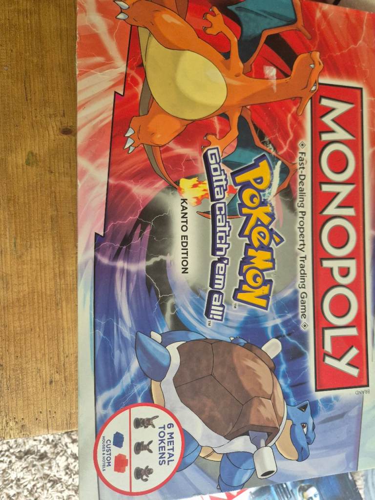 Monopoly Pokemon Kanto Edition Board Game