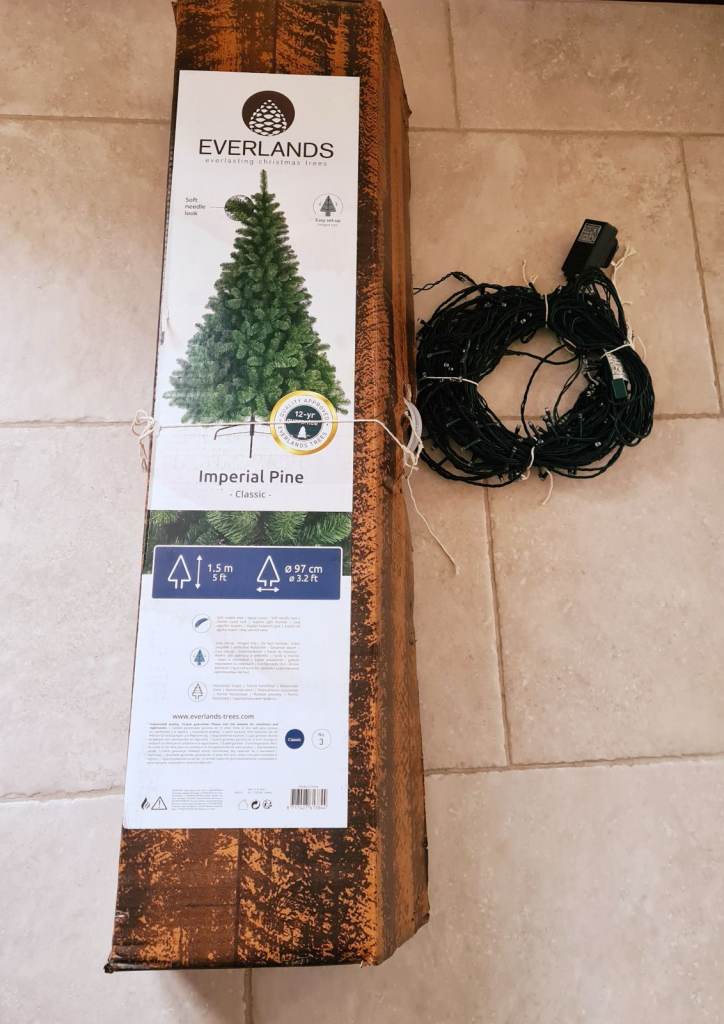 Christmas tree with lights 5ft
