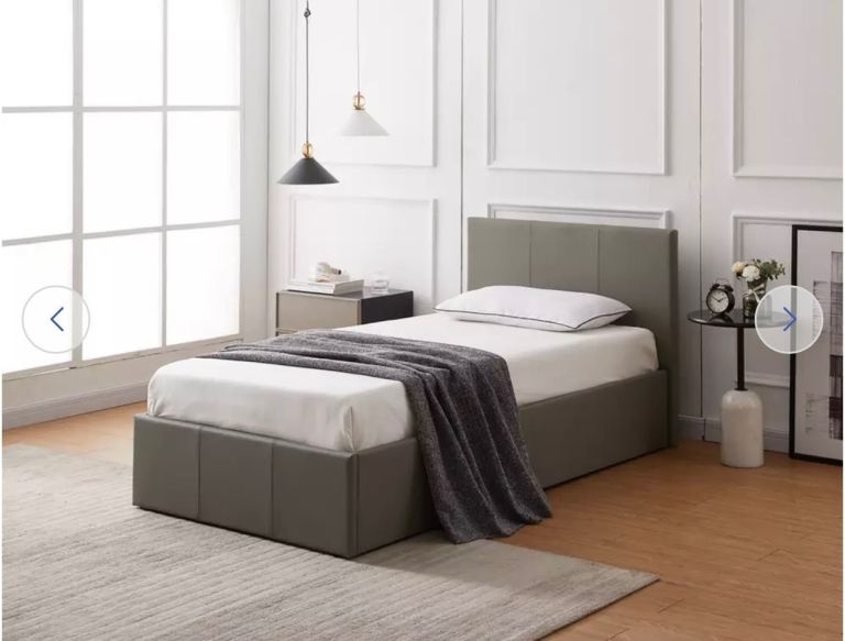 Levendon Double Ottoman Grey Bed