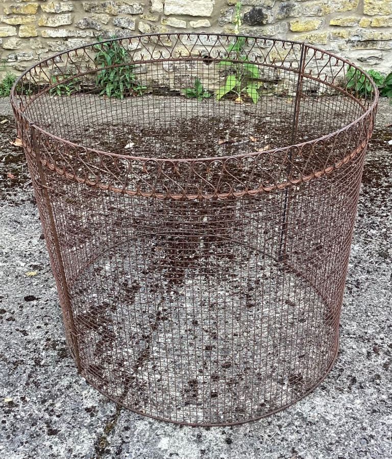 Chiminea fire surround metal circular