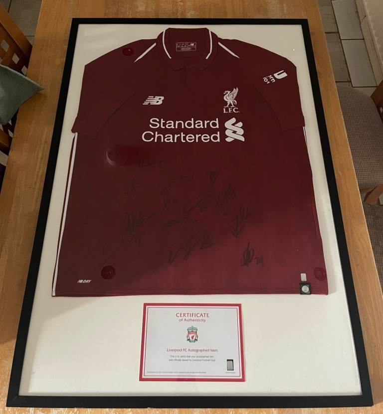 Signed Liverpool FC Home Shirt 2018/19 Season