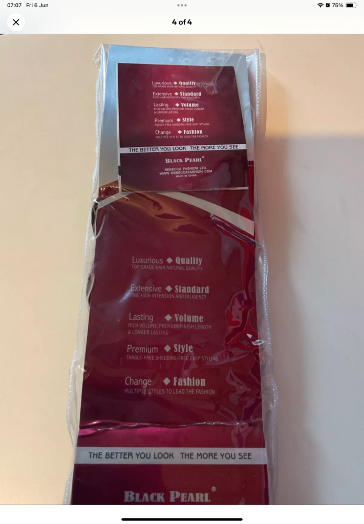 2 Bundles, Ladies Brand New 100% Real Human Hair Extensions, 8inch