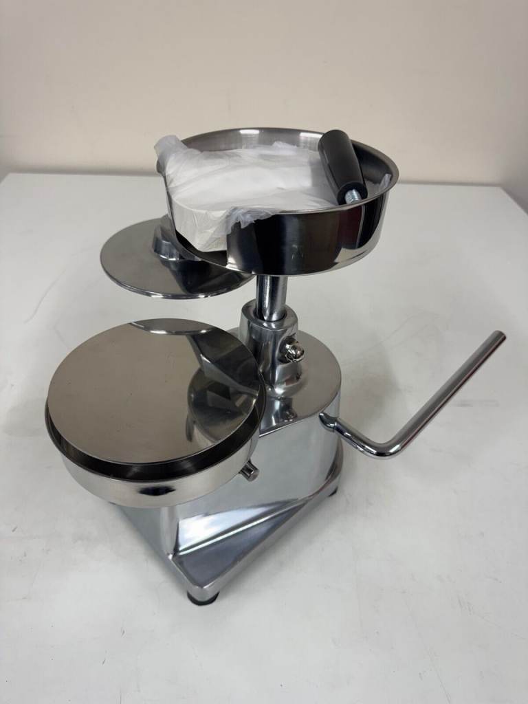 COMMERCIAL BURGER MAKER HAMBURGER MEAT PATTY PRESS FORMING MACHINE ROUND MOULD.