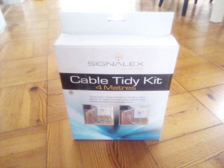 Cable tidy kit - 4 meters. Tv, ariel and other.