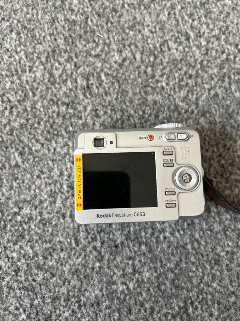 Kodak EasyShare C653 Digital Camera - Silver, Good Condition with Wrist Strap