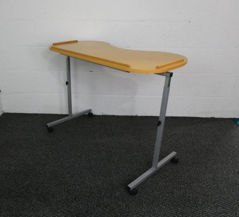 Curved Adjustable Overbed Table