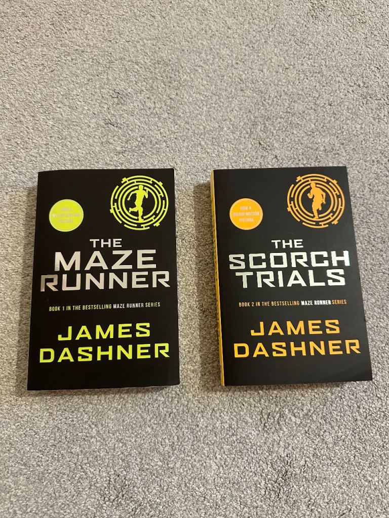 The Maze Runner Series Books 1 & 2 – Good Condition