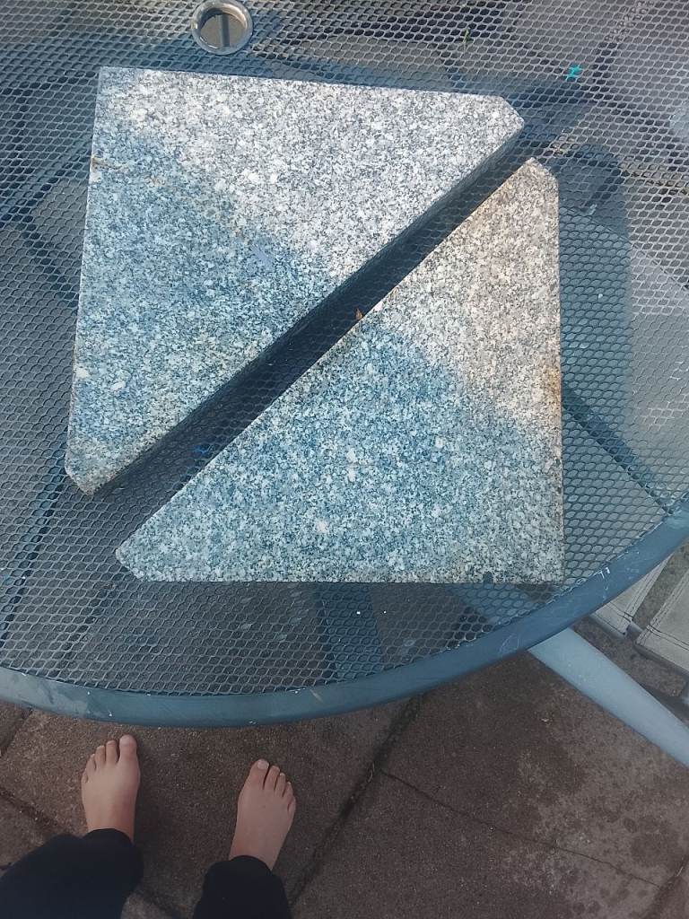 New ( 50mm thick) Solid granite slabs for garden umbrella base 