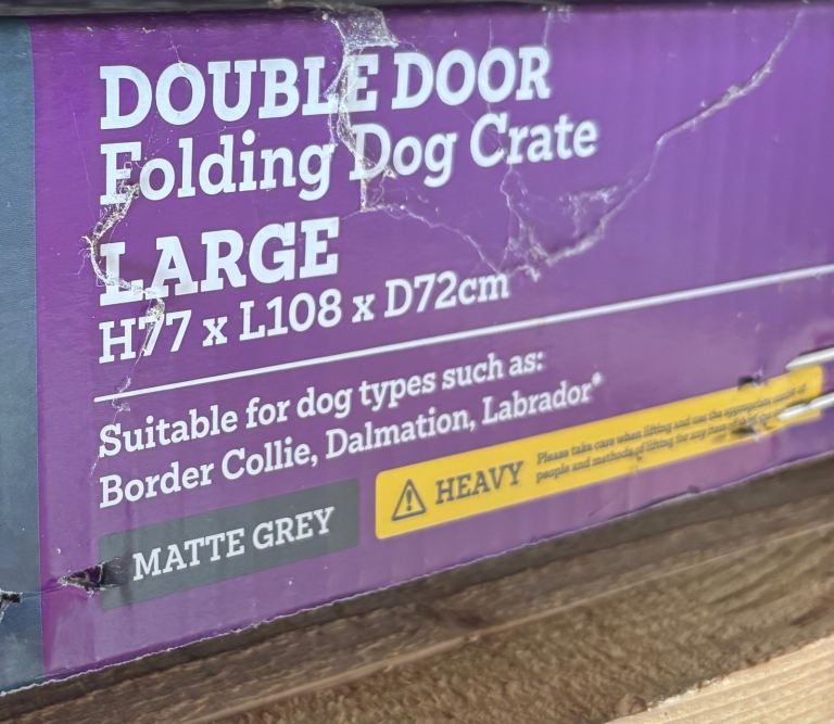 Large dog crate