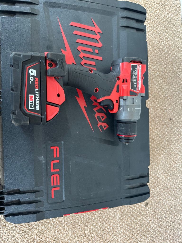 Milwaukee M18 brushless battery drill