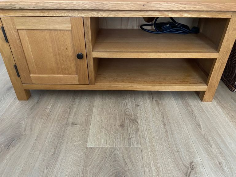 Real oak TV stand