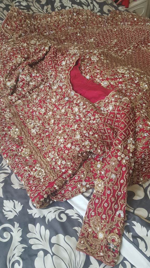 India pakistani wedding long dress 
